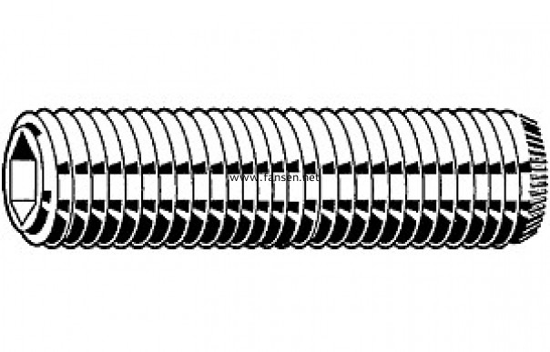 DIN916K Hexagon Socket Knurled Set Screws  With Cup Point 凹端內(nèi)六角滾花緊定